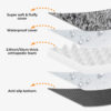 Luxury Super Large Sleep Deeper Oval Bed Human Dog