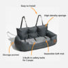 Travel Bolster Safety Waterproof Medium Large Dog 