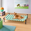 Vibrant Summer Print Style Aluminum Elevated Dog B