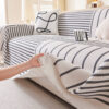 Geometric Pattern Multi-Color Sofa Cover - Modern 