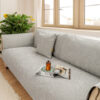 Luxury Solid Color Leaf Textured Jacquard Sofa Pro