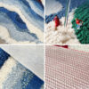 Hand-Tufted 3D Wave Pattern Carpet Luxury Textured