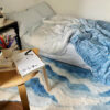Hand-Tufted 3D Wave Pattern Carpet Luxury Textured