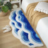 Hand-Tufted 3D Wave Pattern Carpet Luxury Textured
