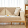 Hand-woven Cotton Linen Non-slip Couch Cover for A