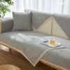 Hand-woven Cotton Linen Non-slip Couch Cover for A