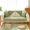 Hand-woven Cotton Linen Non-slip Couch Cover for A