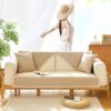 Hand-woven Cotton Linen Non-slip Couch Cover for A