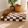 Handmade Plush Chessboard Orthopedic Support Dog B