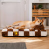 Handmade Plush Chessboard Orthopedic Support Dog B