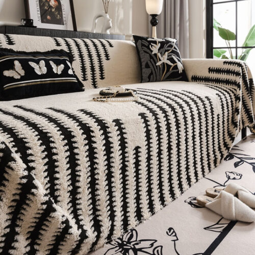 Homely Plush Sofa Cozy Anti-scratch Full Coverage 