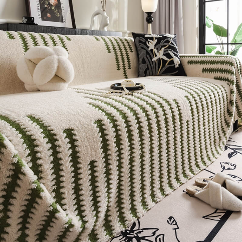 Homely Plush Sofa Cozy Anti-scratch Full Coverage
