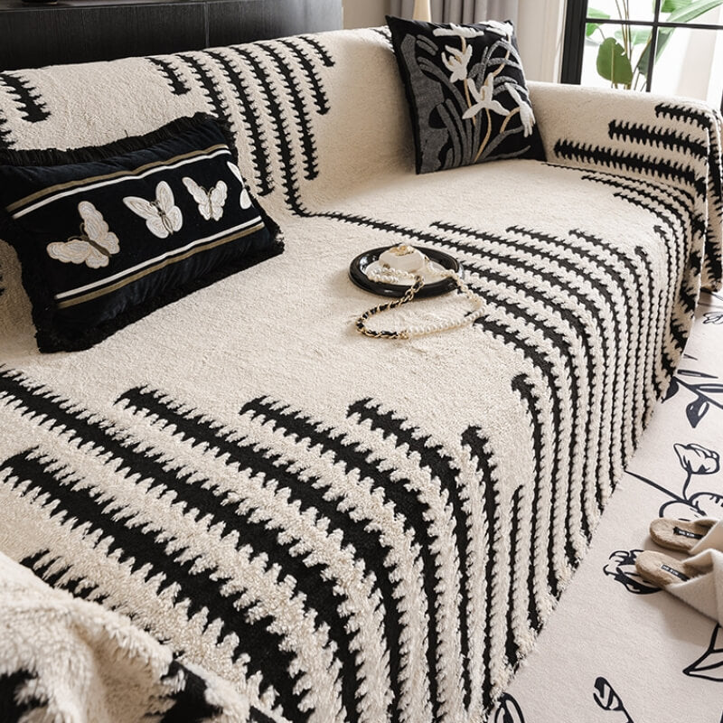 Homely Plush Sofa Cozy Anti-scratch Full Coverage