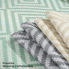 Ice Silk Cooling Geometric Couch Cover Antimicrobi