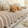 Irregular Contrast Color Chenille Skin-Friendly No