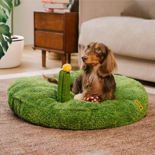 Jungle Explorer 2 in 1 Funny Plush Pet Bed - Natur