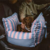 Lace Stripe Travel Safety Waterproof Dog Car Seat 