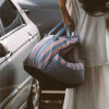 Lace Stripe Travel Safety Waterproof Dog Car Seat 