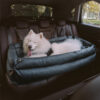Large Deluxe Faux Leather Dog Car Seat Booster Bed