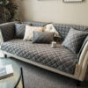 Luxury Quilted Velvet Non-Slip Couch Cover