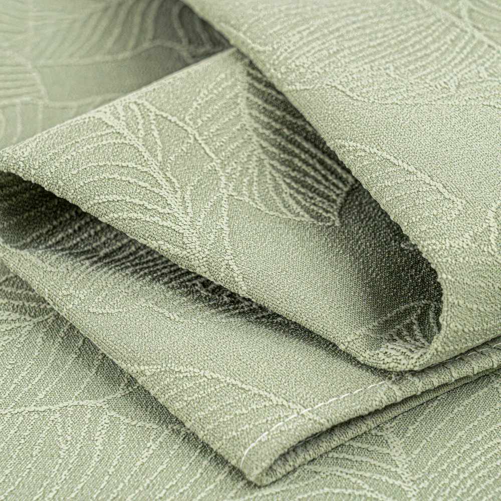Luxury Solid Color Leaf Textured Jacquard Sofa Pro