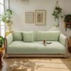 Luxury Solid Color Leaf Textured Jacquard Sofa Pro