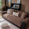 Modern Asymmetrical Stripes Soft Plush Non-Slip Co