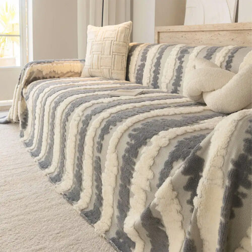 Modern Comfort Plush Multifunctional Blanket Sofa 