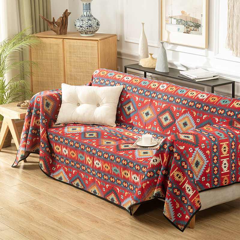 Moroccan Jacquard Multifunctional Throw Blanket Co