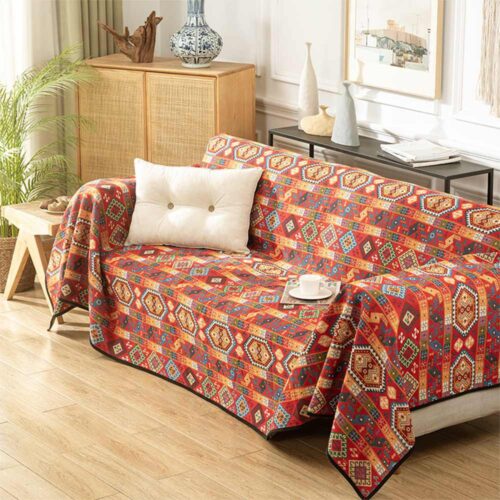 Moroccan Jacquard Multifunctional Throw Blanket Co