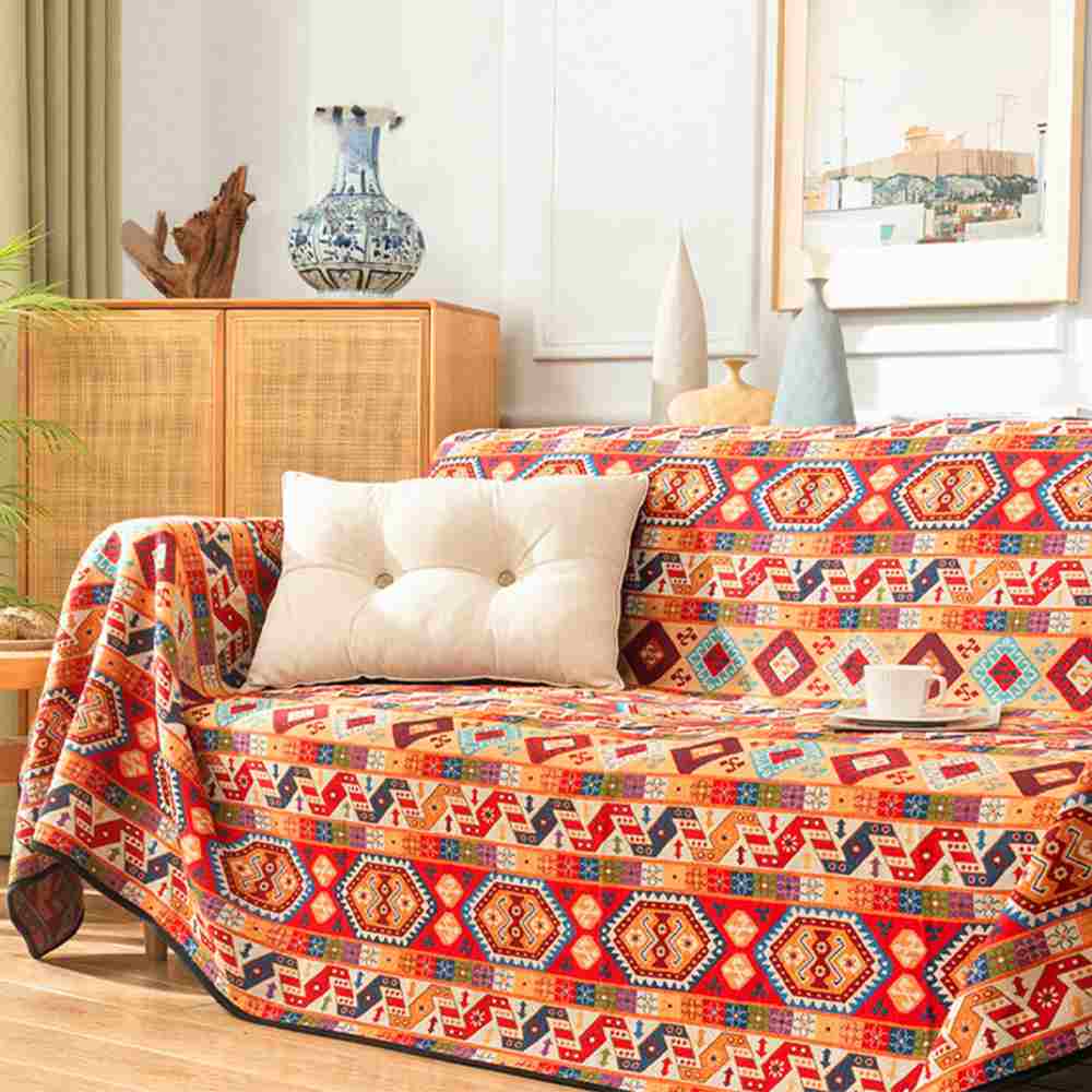 Moroccan Jacquard Multifunctional Throw Blanket Co