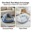 Multifunctional Semi-Enclosed Cave Dog Bed Warming