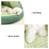 Multifunctional Semi-Enclosed Cave Dog Bed Warming