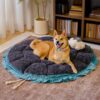 Nature-Inspired Adjustable Calming Dog Bed - Plush