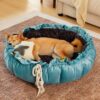 Nature-Inspired Adjustable Calming Dog Bed - Plush