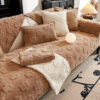 Paw Print Cute Plush Thick Sofa Decoration Non-sli