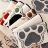 Paw Print Soft Polar Fleece Sofa Protector Non-sli