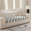 Plush Handmade Color Block Dog Mat Soft Sofa Prote
