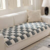 Plush Handmade Color Block Dog Mat Soft Sofa Prote