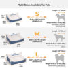Plush Washable Bolster Dog Sofa Bed - Sweet Creamy