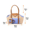 Portable Faux Woven Water-Repellent Pet Carrier Ba