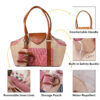 Portable Faux Woven Water-Repellent Pet Carrier Ba