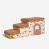 Retro Pixel Handcrafted Foldable Pet Stairs With S