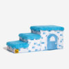 Retro Pixel Handcrafted Foldable Pet Stairs With S