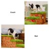 Retro Pixel Handcrafted Foldable Pet Stairs With S