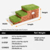 Retro Pixel Handcrafted Foldable Pet Stairs With S