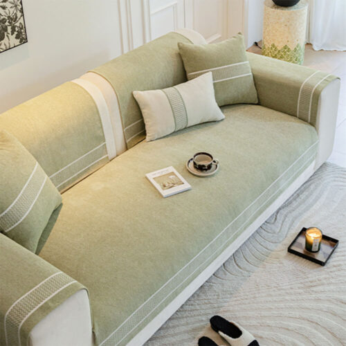 Chenille Jacquard Wide Edge Design Scratch-Resista