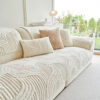 Modern Geometric Soft Plush Non-slip Sofa Protecto