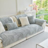 Modern Geometric Soft Plush Non-slip Sofa Protecto