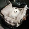 3 in 1 Fluffy Warmth Safe Dog Booster Car Seat Bed